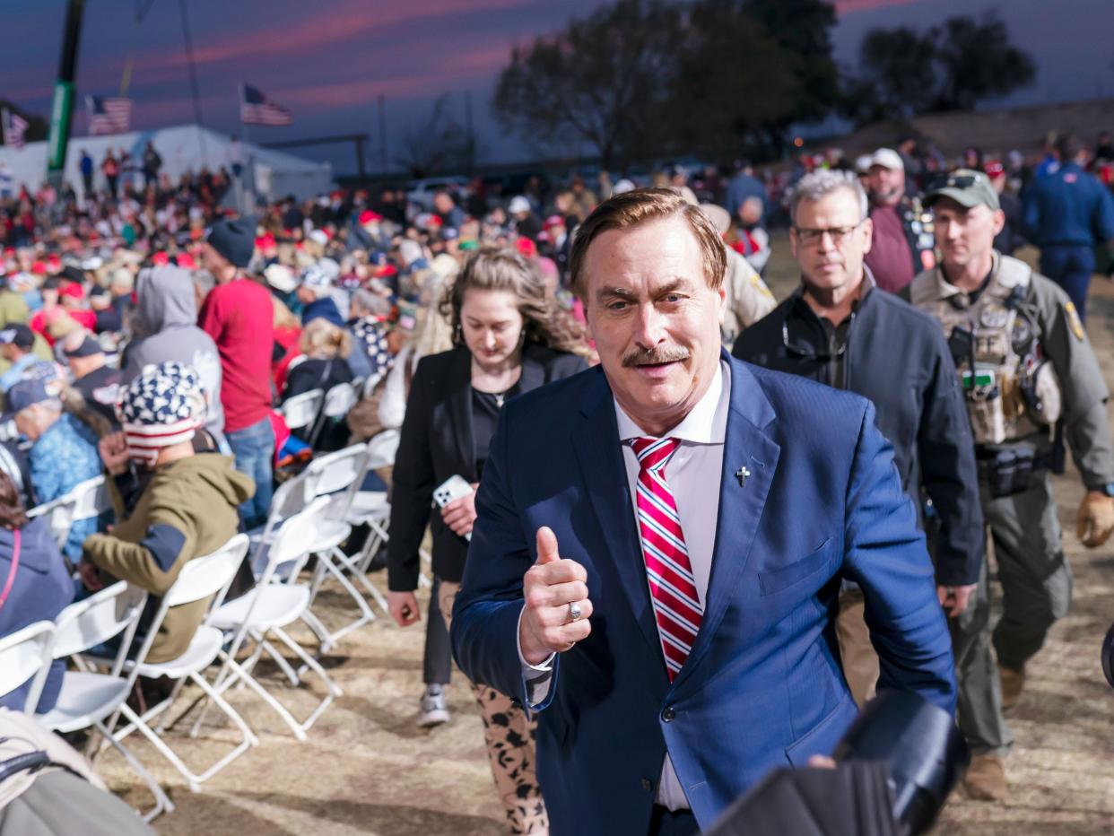 mike lindell at trump rally