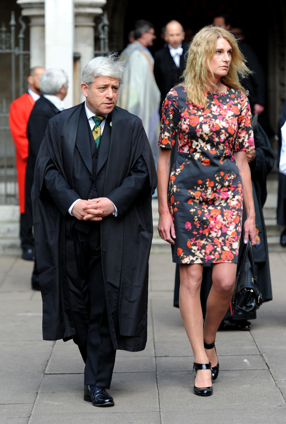 Speaker John Bercow with wife Sally in 2016. (PA)