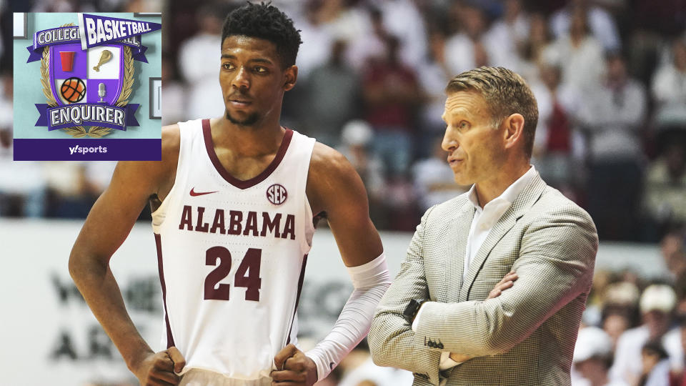 Alabama&#39;s Brandon Miller talks with head coach Nate Oats
Marvin Gentry-USA TODAY Sports