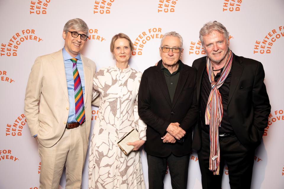 Mo Rocca, Cynthia Nixon, Robert De Niro and Aidan Quinn attend Center for Discovery fundraiser