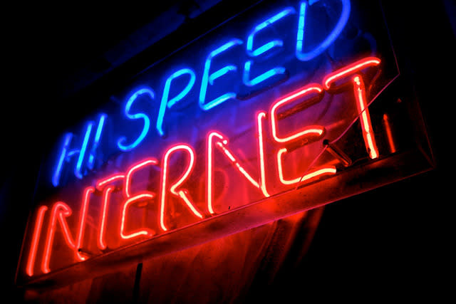 High-speed internet sign