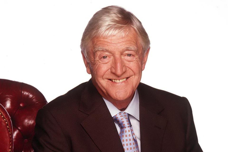 <p>ITV/Shutterstock</p> British TV Host Sir Michael Parkinson has died at age 88