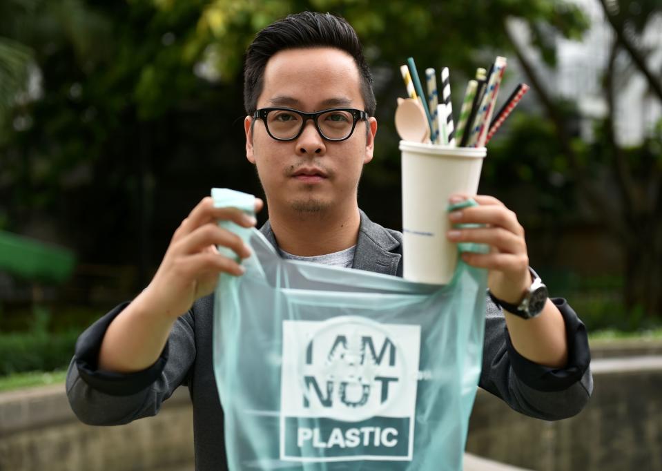 Kevin Kumala, fundador de AVANI ECO y creador de las bolsas plásticas Bio-Cassava.<br>Foto: Getty Images.