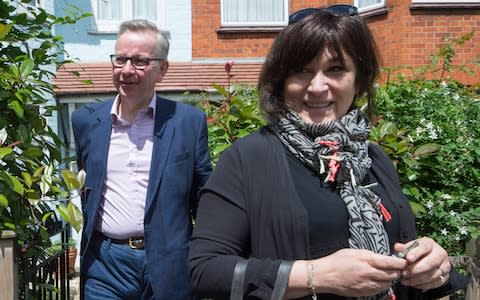 In the foreground: Sarah Vine, wife of Environment Secretary Michael Gove (left) - Credit:  Paul Grover for the Telegraph