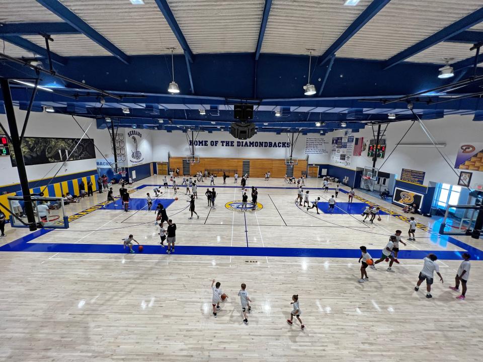 More than 100 kids from the ages of 6 to 16 attended the Jamaal Franklin’s Skill Academy on Saturday, Aug. 5, 2023, at Serrano High School.