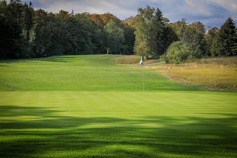 A hole at the Wawashkamo Golf Club on Mackinac Island.