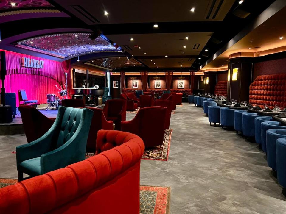 The jazz lounge at Hearsay inside Choctaw Stadium in Arlington, March 5,2023.