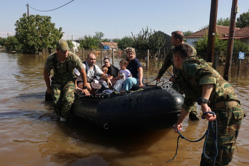 Aftermath of storm "Daniel", in central Greece