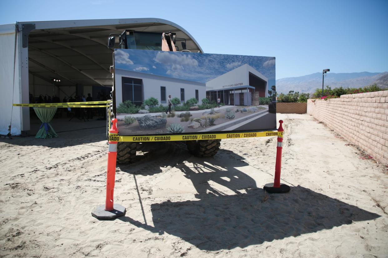 Groundbreaking for the Betty Ford Center $30 million expansion takes place on Tuesday, May 4, 2021, in Rancho Mirage, Calif.