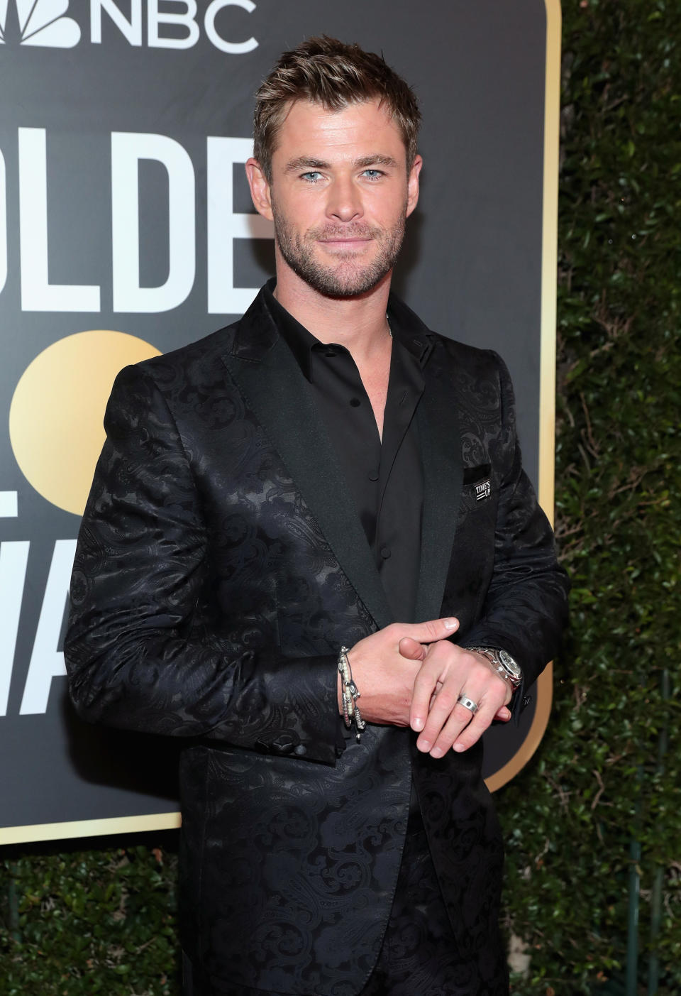 Chris Hemsworth arrives to the 75th Annual Golden Globe Awards held at the Beverly Hilton Hotel on January 7, 2018.