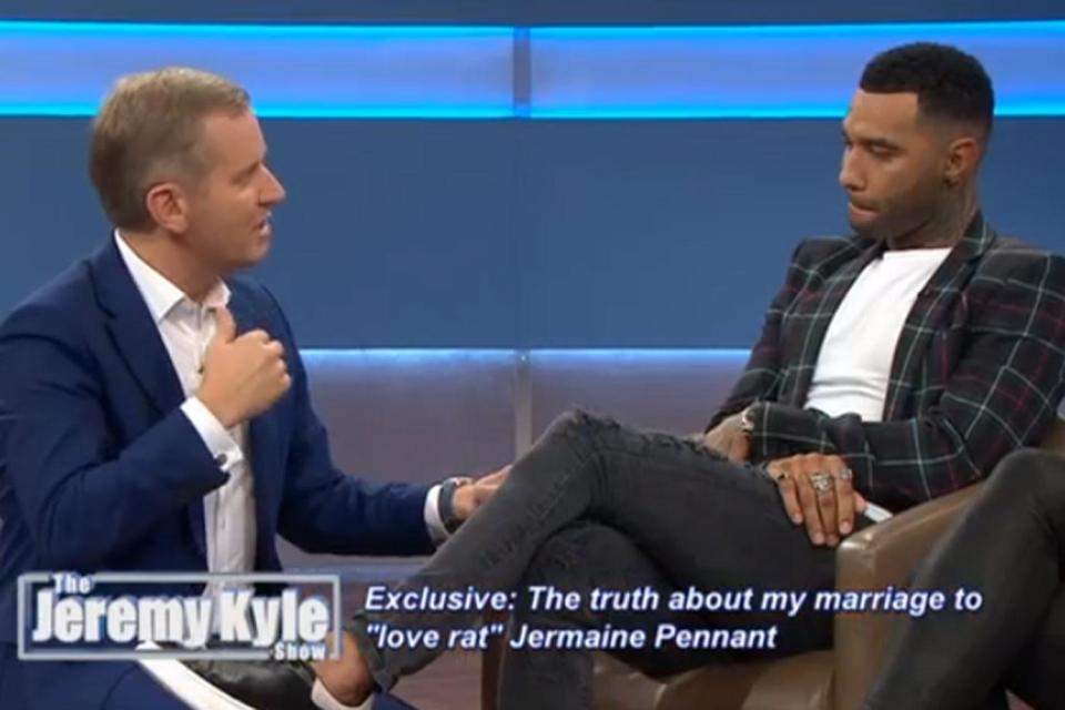 Jermaine Pennant REFUSES to do a lie detector with wife Alice Goodwin on The Jeremy Kyle Show