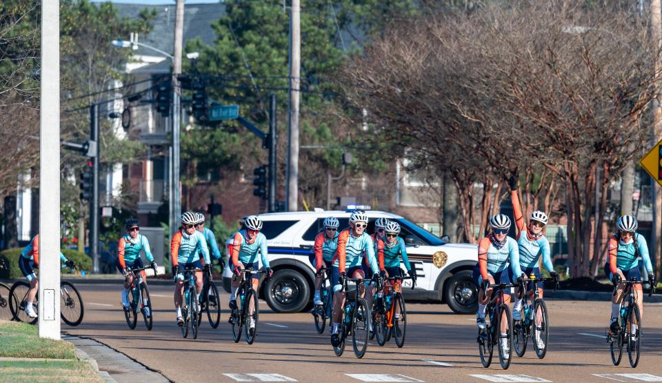 The She to Sea ride began March 16 at the West Cancer Center in Germantown.