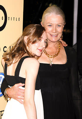Saoirse Ronan and Vanessa Redgrave at the Beverly Hills premiere of Focus Features' Atonement