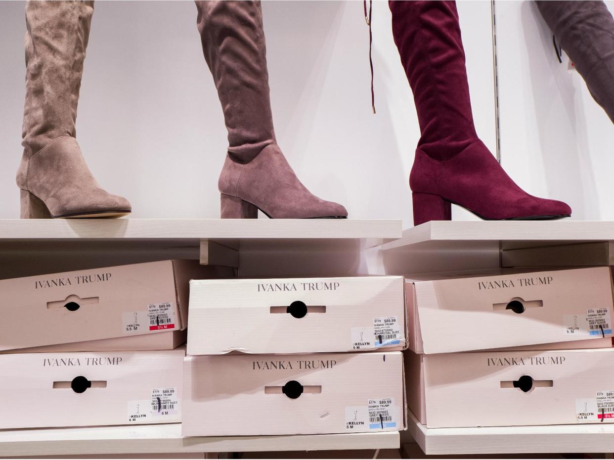Ivanka Trump's shoe designs have come under fire by Italian designer Aquazurra, who says the company copied their designs: Drew Angerer/Getty Images