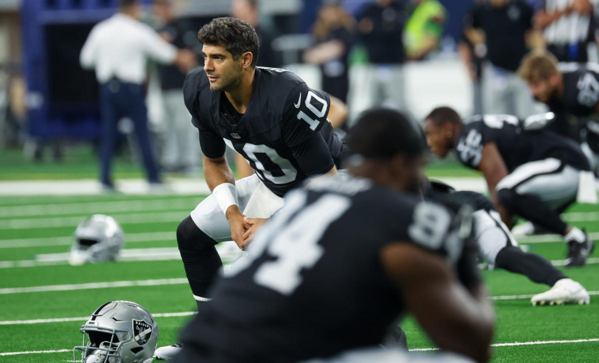 With Jimmy Garoppolo in concussion protocol, Raiders' starting QB