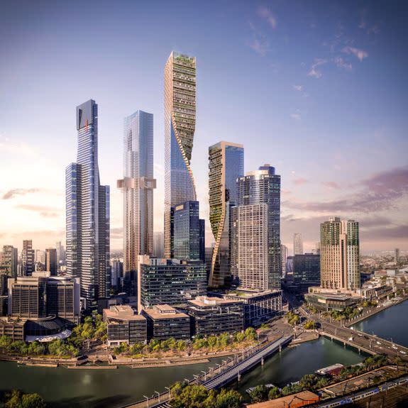 The "Green Spine" will cost A$2 billion ($1.4 billion) to build and will stand 356.20 metres (1,168 feet) high.