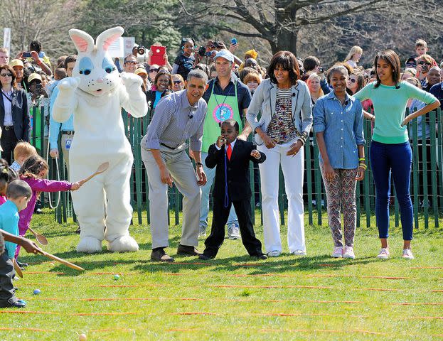 Olivier Douliery/ABACA The Obamas at the White House Easter Egg Roll