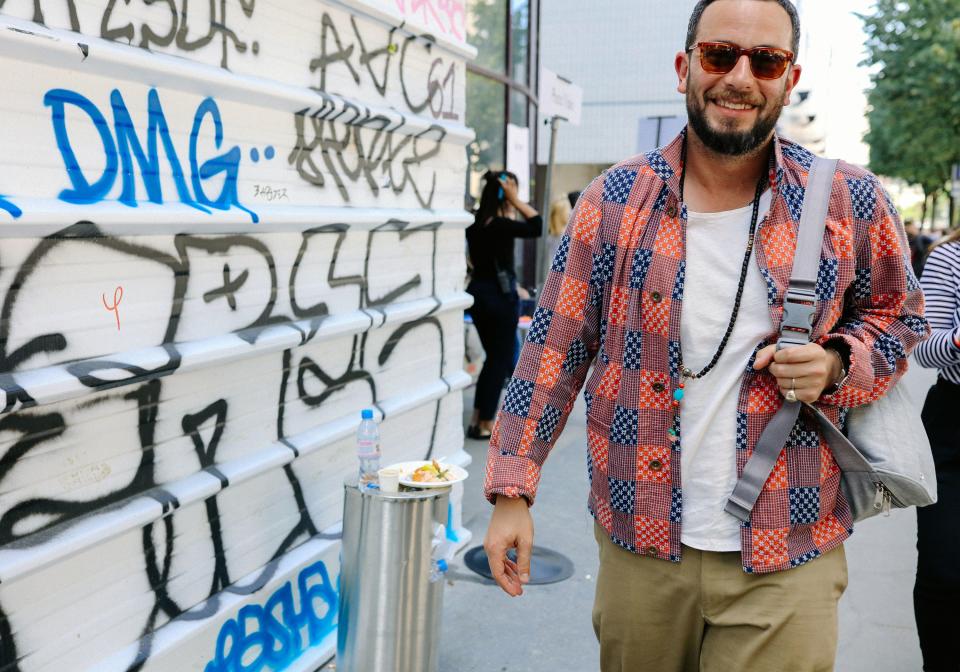 <h1 class="title">Josh Peskowitz in a Paul Smith shirt</h1><cite class="credit">Photographed by Phil Oh</cite>