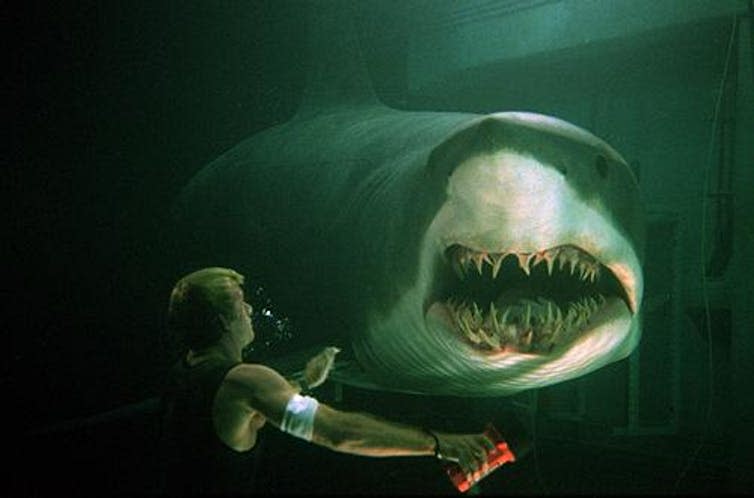 <span class="caption">Realistic: Deep Blue Sea.</span> <span class="attribution"><span class="source">Image courtesy of Warner Brothers</span></span>