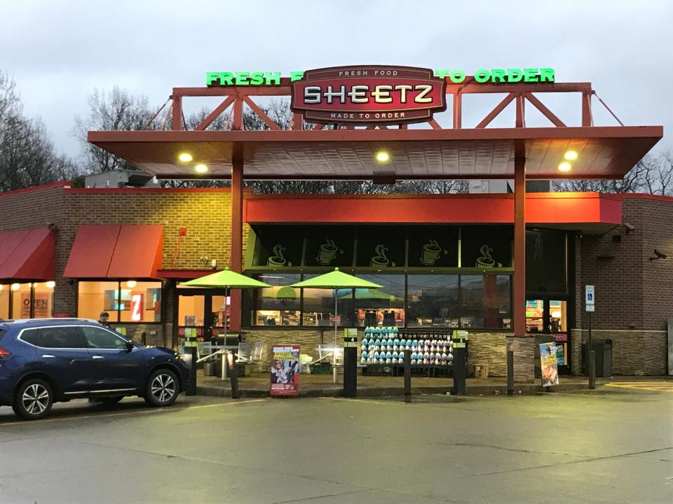 A look at the former Sheetz in Baden before it was razed for remodeling.