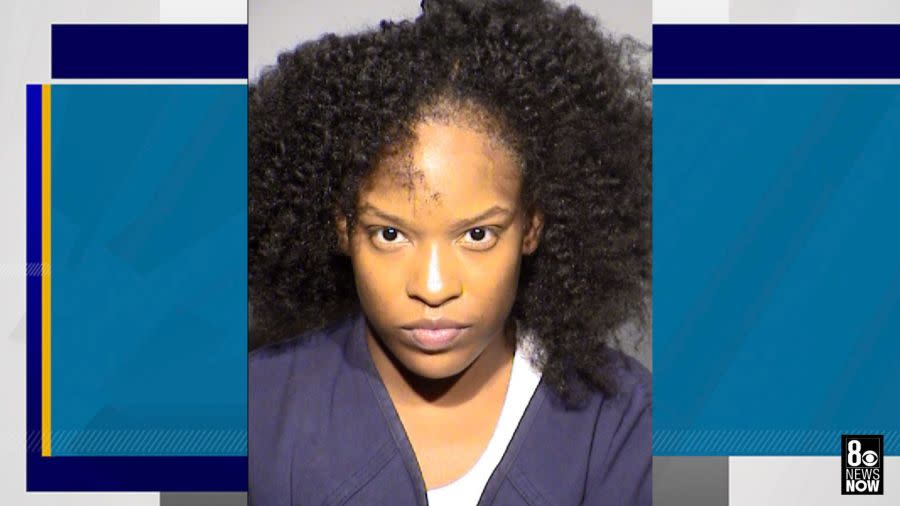 <em>Ariel Jackson, 25, is facing grand larceny charges after police say she stole a $15,000 Rolex watch and hid it under her wig. (LVMPD) </em>