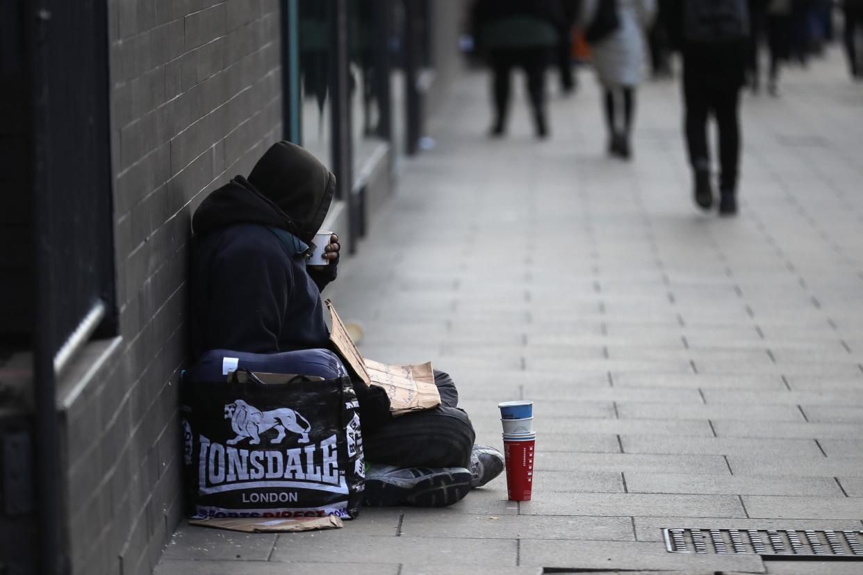 A homeless man was taken to hospital after the incident: Getty Images