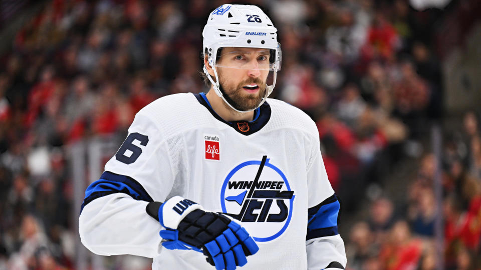 Wheeler returns to the Jets lineup on Friday after missing three weeks with a ruptured testicle he sustained against the Predators last month. (Getty)