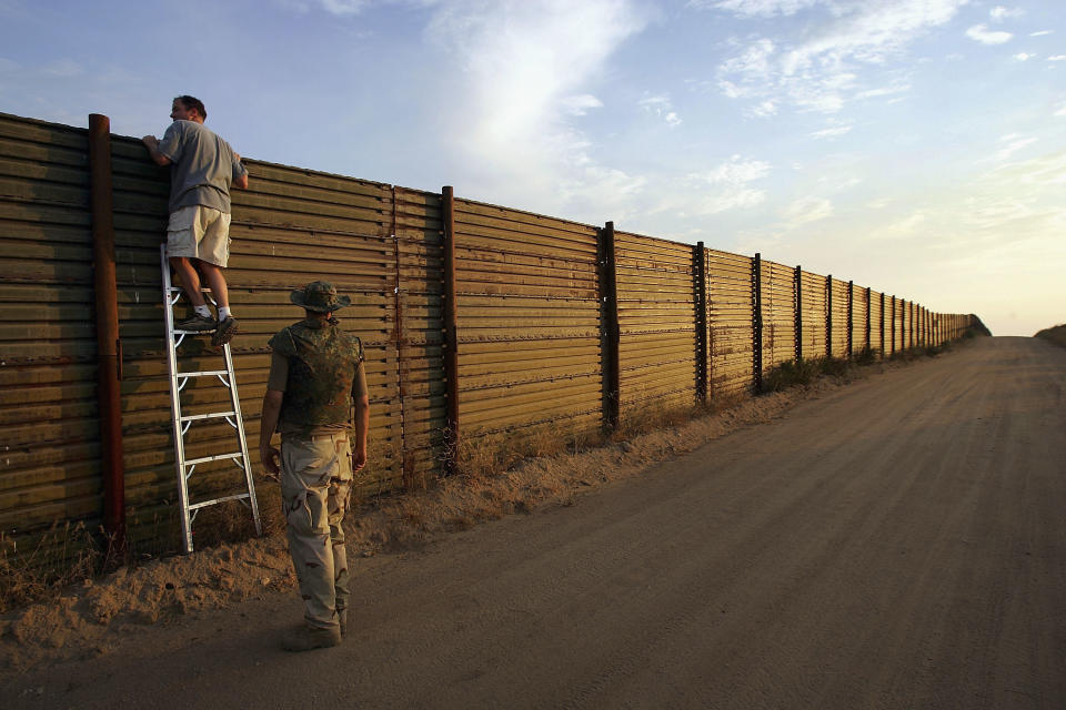 Texas Gov. Rick Perry dismissed the logic of expanding the border fence during the GOP presidential primary debates, saying that it would <a href="http://www.texastribune.org/texas-people/rick-perry/perry-tough-enough-immigration-republicans/" target="_blank">accomplish little  beyond bolstering the "35-foot ladder business."</a>