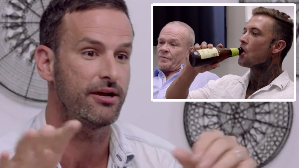 MAFS star Mick faced wife Jessika’s father and brother during tonight’s episode. Photo: Channel Nine