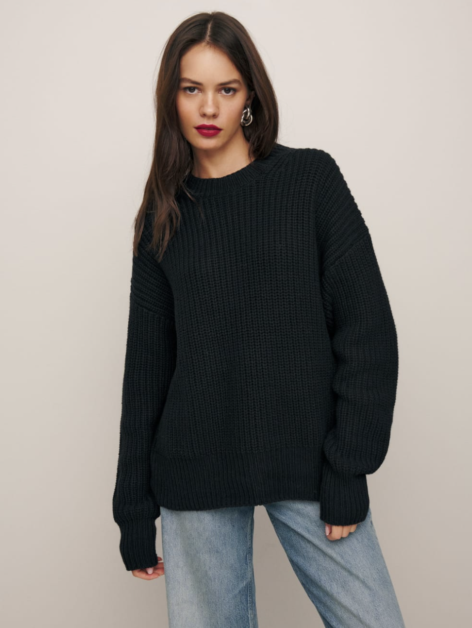 <p><a href="https://go.redirectingat.com?id=74968X1596630&url=https%3A%2F%2Fwww.thereformation.com%2Fproducts%2Fsam-cotton-cashmere-oversized-crew-sweater%2F1313531BLK.html%3Fdwvar_1313531BLK_color%3DBLK&sref=https%3A%2F%2Fwww.harpersbazaar.com%2Ffashion%2Ftrends%2Fg45468719%2Freformation-black-friday-sale-2023%2F" rel="nofollow noopener" target="_blank" data-ylk="slk:Shop Now;elm:context_link;itc:0;sec:content-canvas" class="link rapid-noclick-resp">Shop Now</a></p><p>Sam Cotton Cashmere Oversized Crew Sweater</p><p>thereformation.com</p><p>$186.00</p><span class="copyright">Reformation</span>