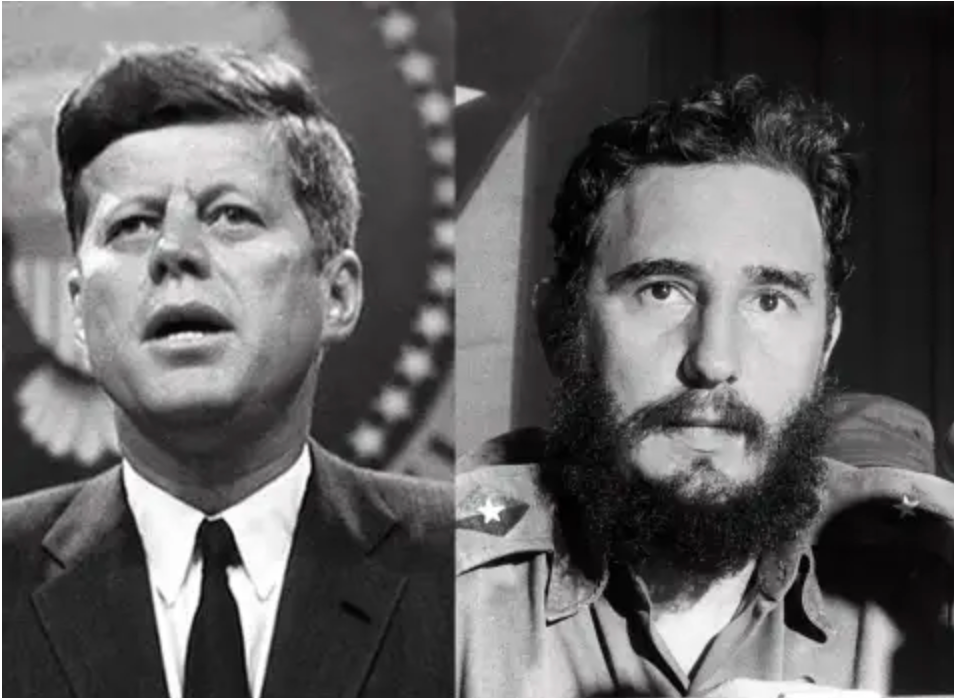 John F. Kennedy and Fidel Castro