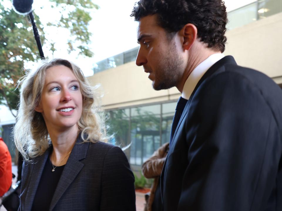 Elizabeth Holmes and Billy Evans.