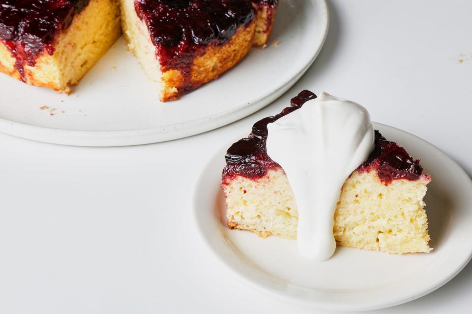 No, you cannot replace the sour cream in this cake with water.