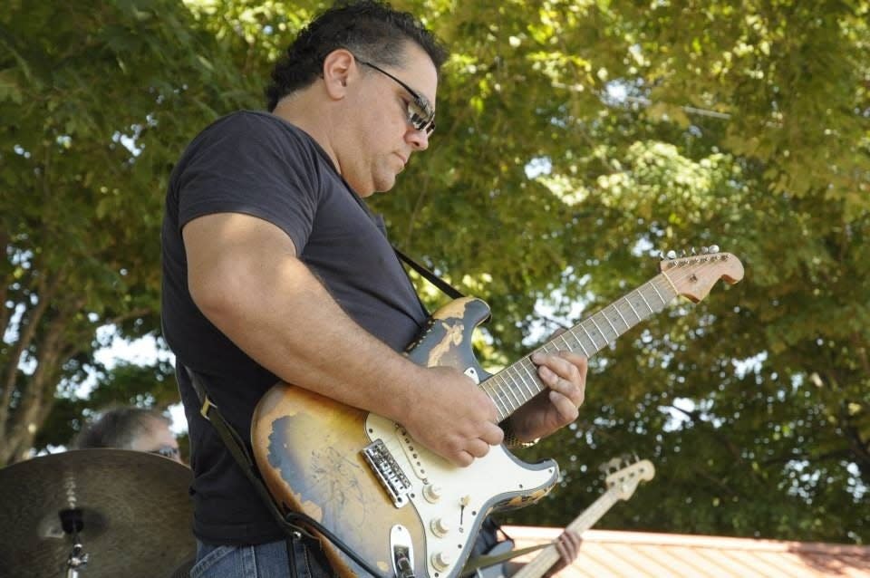  Sam Gentile and Basic Black at the Marshfield Fair's North River Blues Festival