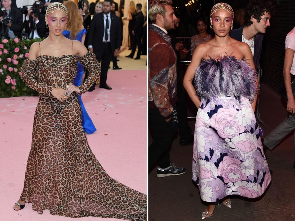 Adwoa Aboah at the 2019 Met Gala and an after-party.