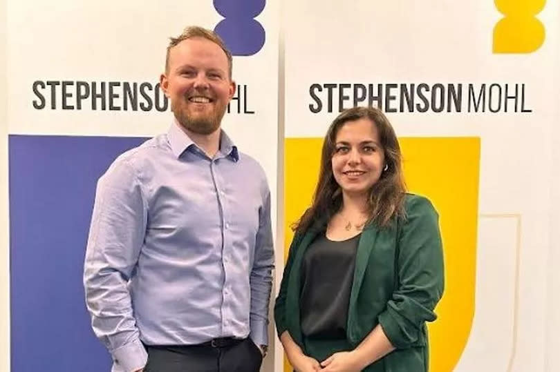 Alex Kirby and Georgia Jamieson at the Stephenson-Mohl Group