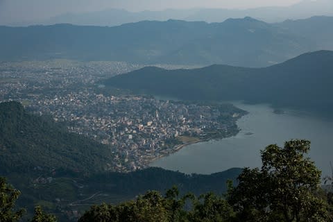 The city of Pokhara in Nepal - Credit: Simon Townsley/The Telegraph