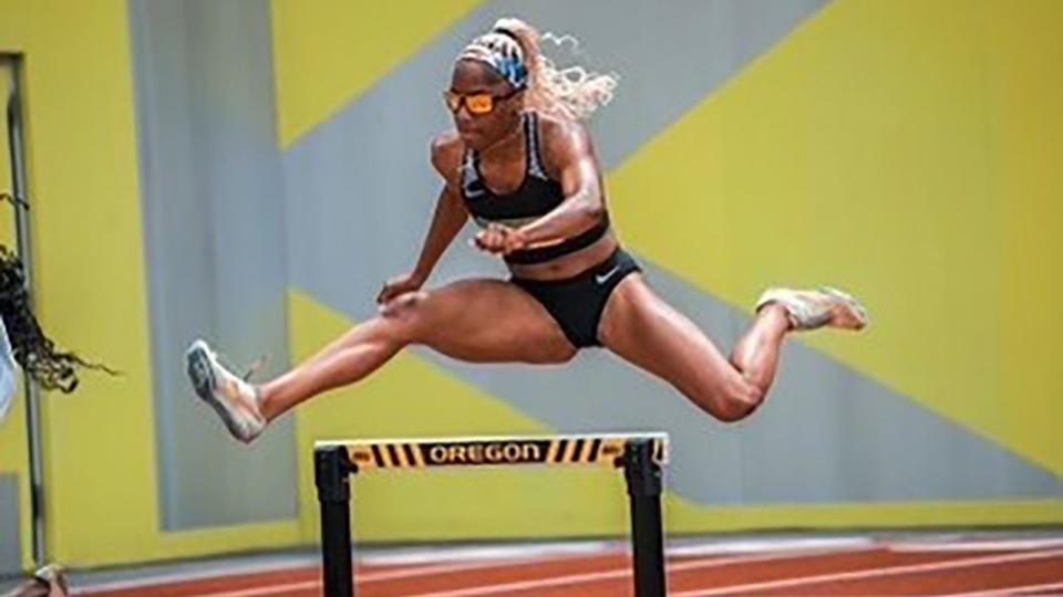 Garrett just moved to the number one ranking in the world for athletes under 20 years old after setting a personal best at the Nike Outdoor National Championship. She won gold this past weekend in both the women’s 100- and 400-meter hurdles, and has now become the first female athlete in a dozen years to win both titles in the same year.