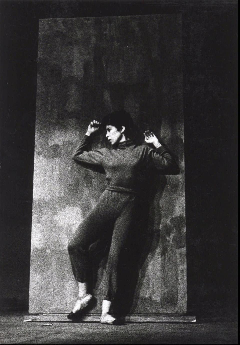 Deborah Hay performing her 1965 dance piece, "Flat."