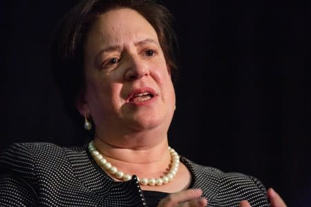 FILE PHOTO: Associate Justice of the Supreme Court of the U.S. Elena Kagan speaks during Princeton University's "She Roars: Celebrating Women at Princeton" conference in Princeton