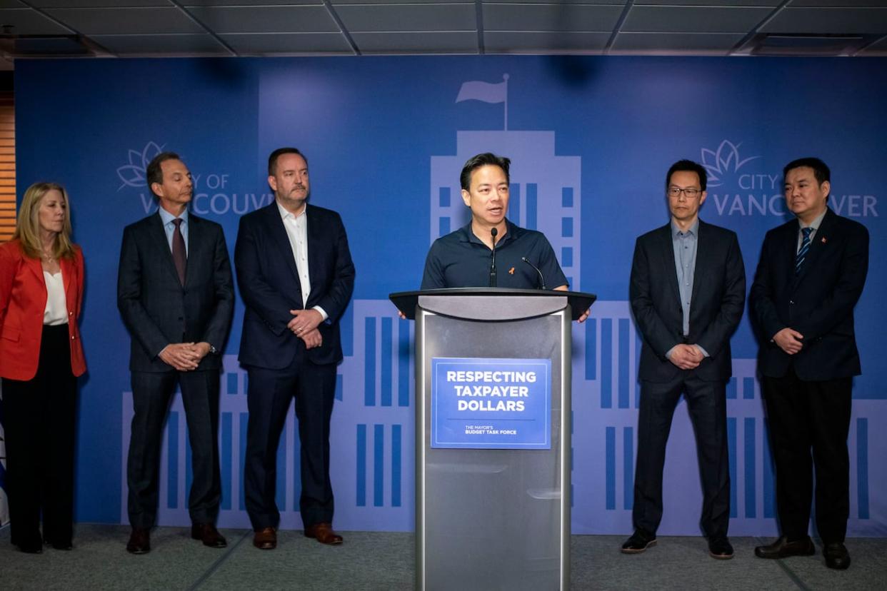 Mayor Ken Sim said he didn't want large tax increases to become the norm when he appointed the Mayor's Budget Task Force in April 2023. (Ben Nelms/CBC - image credit)