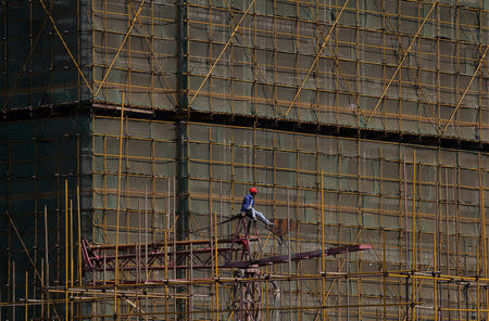 A view of a construction site in Chenggong District of Kunming, Yunnan province, April 14, 2016. REUTERS/Wong Campion