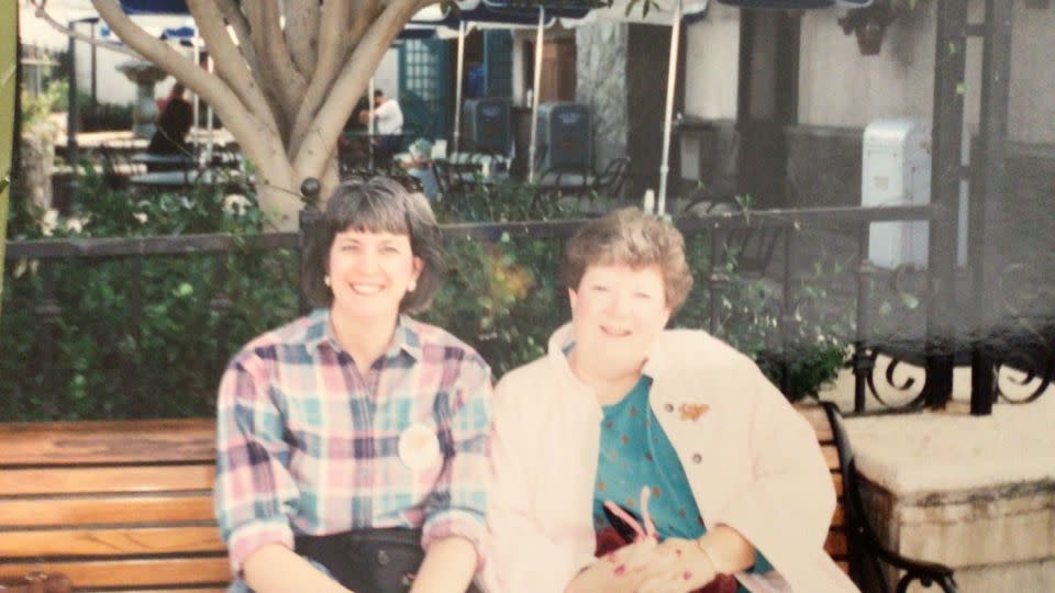 Here's Debbie and Cathy photographed in the 1990s. They stayed in touch even with Cathy moved away from California. - Debbie Abbott and Cathy Poyser