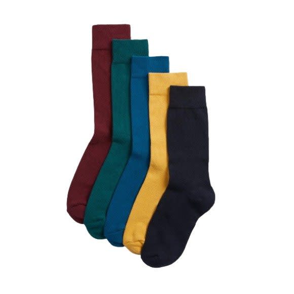 Cushioned socks (five pack), £14, Marks & Spencer