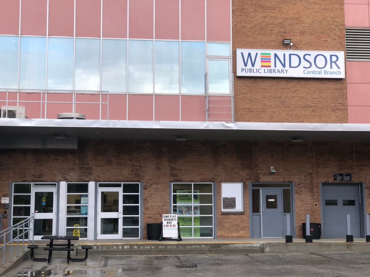 The Central Branch of the Windsor Public Library. The branch is one of three that are open on Sundays but will be closed on Sundays during the summer. (TJ Dhir/CBC - image credit)