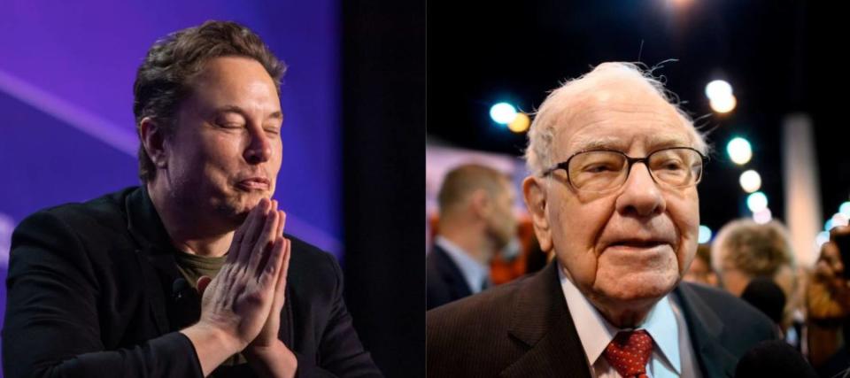Elon Musk says Warren Buffett should buy Tesla stock — Berkshire already even owns a stake in its top competitor