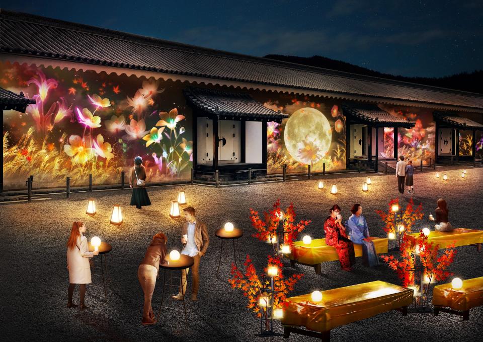 日本旅遊｜京都二條城 x NAKED秋季夜間光雕藝術展！超華麗藝術投影、紅葉點燈、數碼化茶道體驗