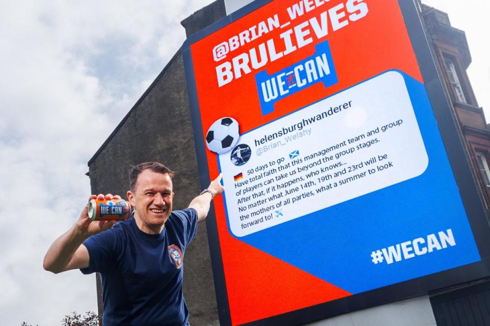 Supporters around Scotland are expressing their hope for their team <i>(Image: Irn-Bru)</i>