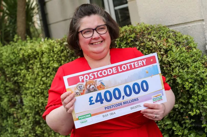 Karen is over the moon with her win!