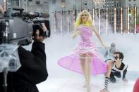 <p>Meredith gave Lady Gaga's little monsters everywhere something to talk about when she stepped out in a pink hoop gown and belted out "Bad Romance." Now, that's dedication right there! </p>